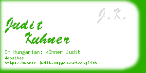 judit kuhner business card